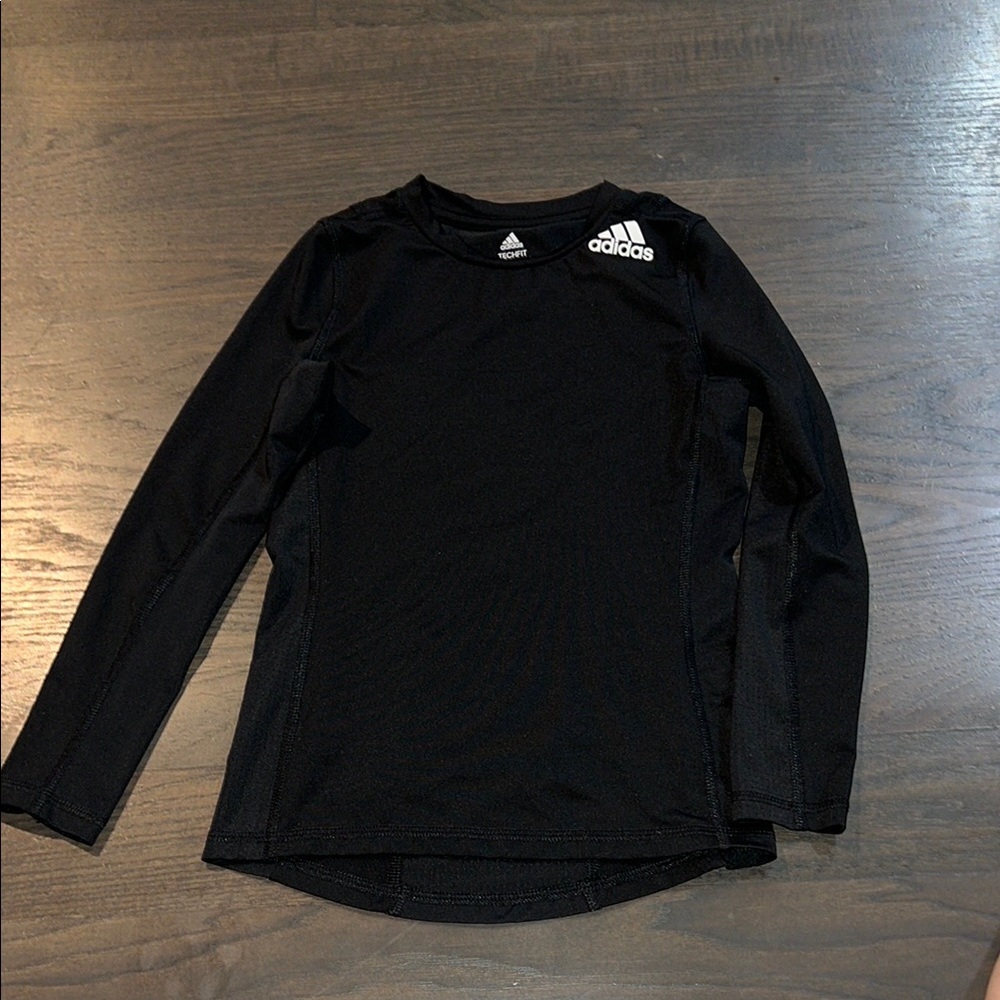 Adidas Black Long Sleeve Performance Tee Size (S) 8